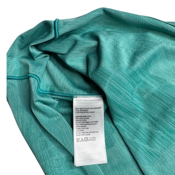 Tommy Bahama Delray Frond 1/4 zip Green Men's Large Island Zone Lightweight - Picture 5 of 7